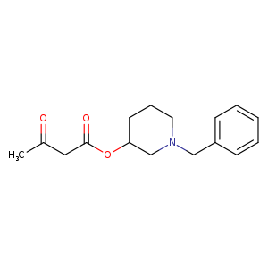 Butanoic acid, 3-oxo-, 1-(phenylmethyl)-3-piperidinyl ester
