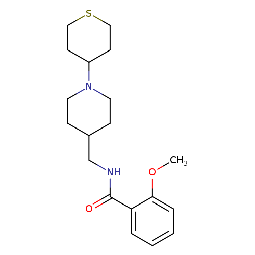 2-methoxy-N-{[1-(thian-4-yl)piperidin-4-yl]methyl}benzamide
