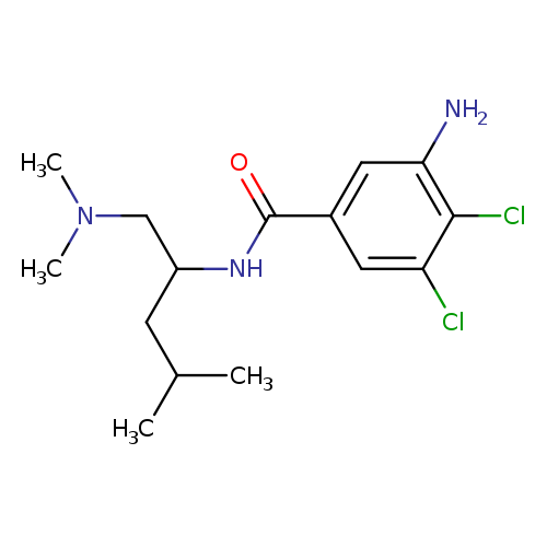 3-amino-4,5-dichloro-N-[1-(dimethylamino)-4-methylpentan-2-yl]benzamide