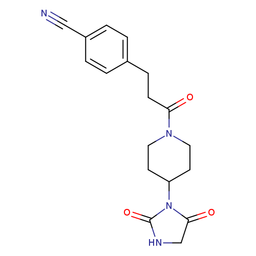 4-{3-[4-(2,5-dioxoimidazolidin-1-yl)piperidin-1-yl]-3-oxopropyl}benzonitrile