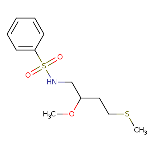 N-[2-methoxy-4-(methylsulfanyl)butyl]benzenesulfonamide