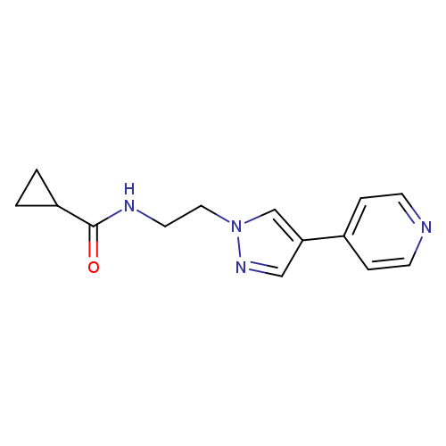 N-{2-[4-(pyridin-4-yl)-1H-pyrazol-1-yl]ethyl}cyclopropanecarboxamide