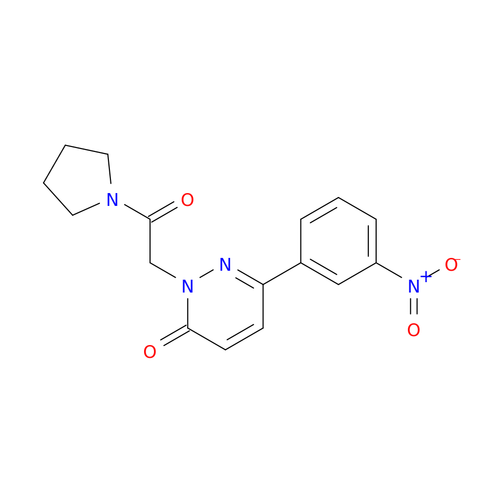 6-(3-nitrophenyl)-2-[2-oxo-2-(pyrrolidin-1-yl)ethyl]-2,3-dihydropyridazin-3-one