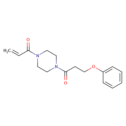 1-[4-(3-phenoxypropanoyl)piperazin-1-yl]prop-2-en-1-one