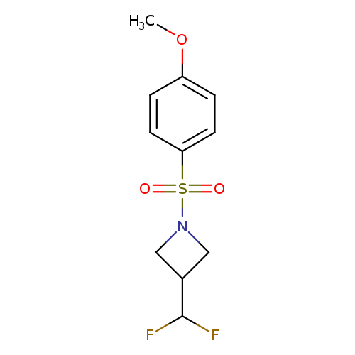 3-(difluoromethyl)-1-(4-methoxybenzenesulfonyl)azetidine