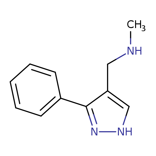 N-methyl-1-(5-phenyl-1H-pyrazol-4-yl)methanamine