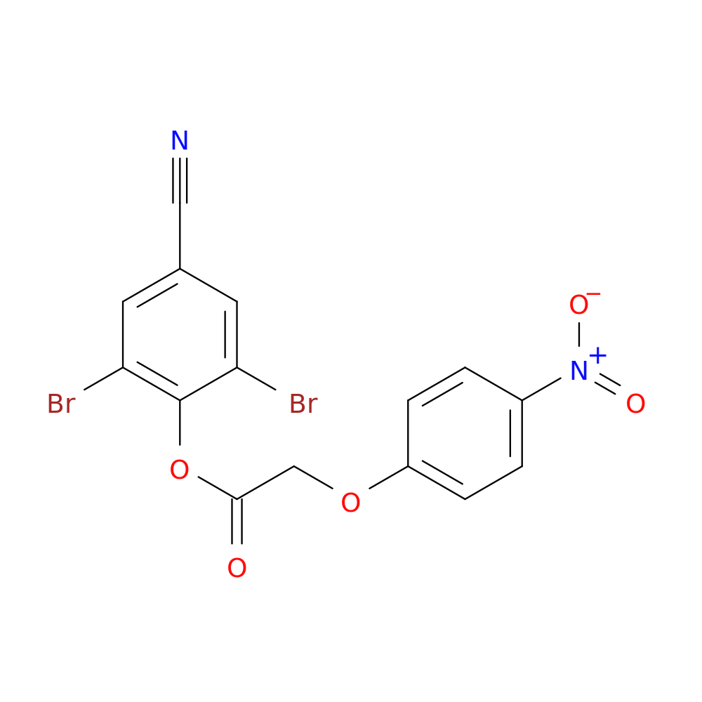2,6-dibromo-4-cyanophenyl 2-(4-nitrophenoxy)acetate