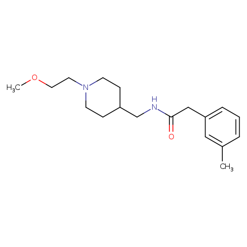 N-{[1-(2-methoxyethyl)piperidin-4-yl]methyl}-2-(3-methylphenyl)acetamide