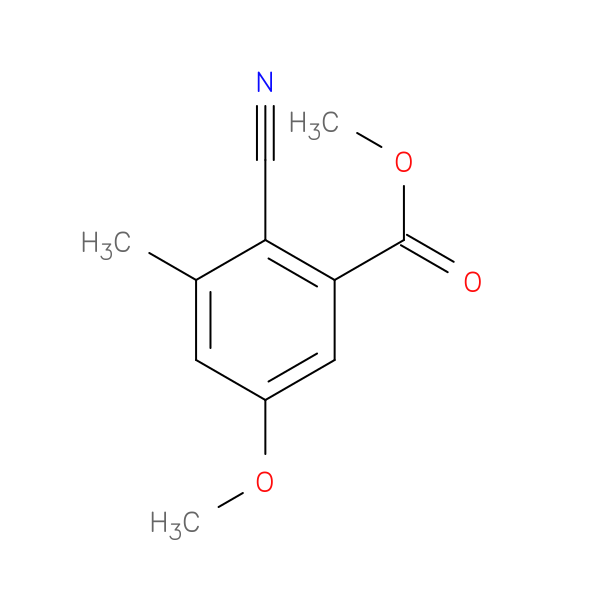 2-Cyano-5-methoxy-3-methyl-benzoic acid methyl ester
