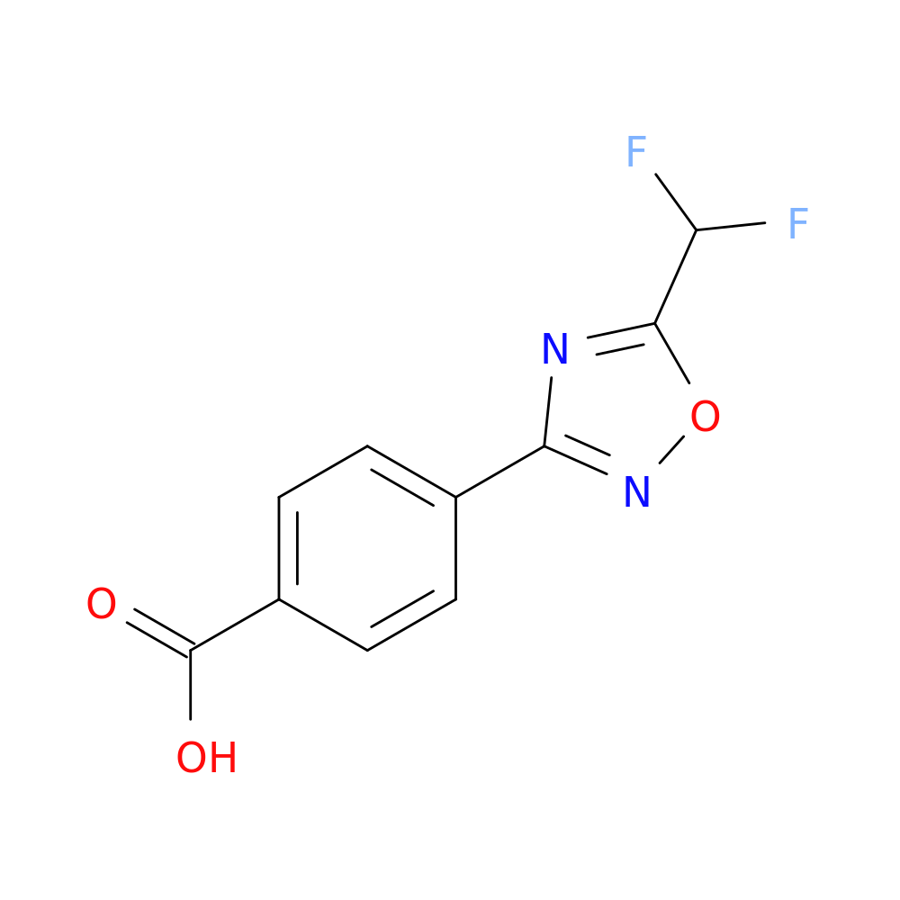 4-[5-(Difluoromethyl)-1,2,4-oxadiazol-3-yl]benzoic acid