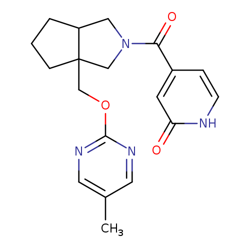 4-(3a-{[(5-methylpyrimidin-2-yl)oxy]methyl}-octahydrocyclopenta[c]pyrrole-2-carbonyl)-1,2-dihydropyridin-2-one