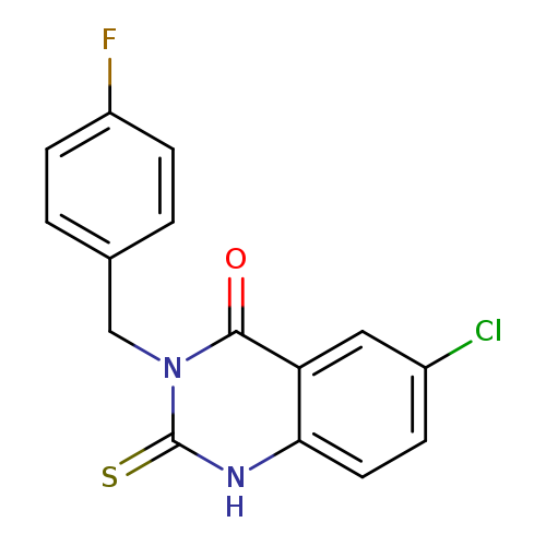 6-Chloro-3-(4-fluoro-benzyl)-2-thioxo-2,3-dihydro-1H-quinazolin-4-one