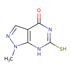 1-methyl-6-sulfanyl-1H,4H,7H-pyrazolo[3,4-d]pyrimidin-4-one