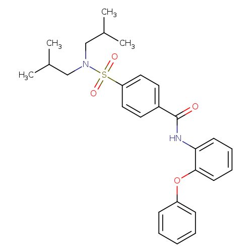 4-[bis(2-methylpropyl)sulfamoyl]-N-(2-phenoxyphenyl)benzamide