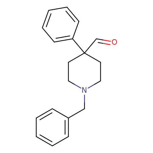 4-Piperidinecarboxaldehyde,4-phenyl-1-(phenylmethyl)-