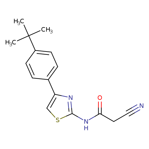 N-[4-(4-tert-butylphenyl)-1,3-thiazol-2-yl]-2-cyanoacetamide