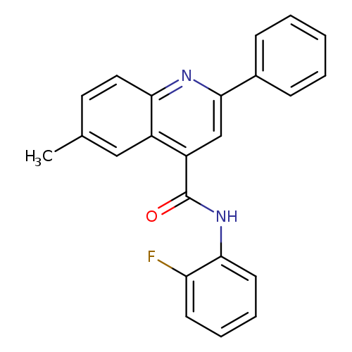 N-(2-fluorophenyl)-6-methyl-2-phenyl-4-quinolinecarboxamide