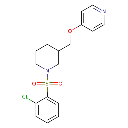 4-{[1-(2-chlorobenzenesulfonyl)piperidin-3-yl]methoxy}pyridine