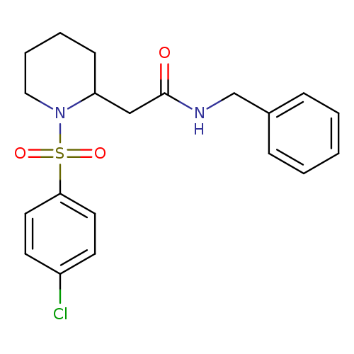 N-benzyl-2-[1-(4-chlorobenzenesulfonyl)piperidin-2-yl]acetamide