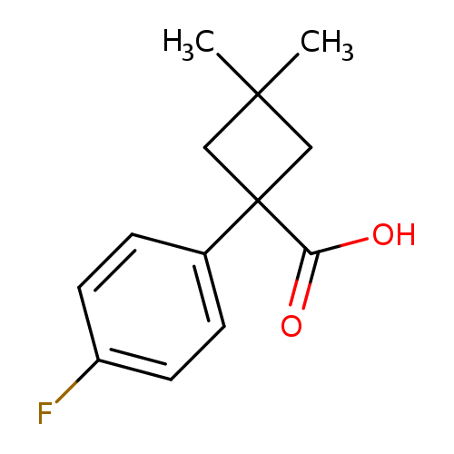 1-(4-fluorophenyl)-3,3-dimethylcyclobutane-1-carboxylic acid