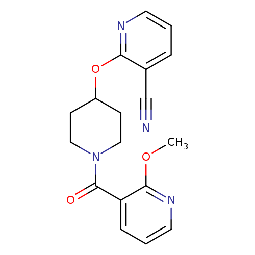 2-{[1-(2-methoxypyridine-3-carbonyl)piperidin-4-yl]oxy}pyridine-3-carbonitrile