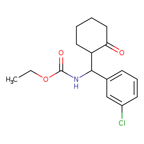 ethyl N-[(3-chlorophenyl)(2-oxocyclohexyl)methyl]carbamate