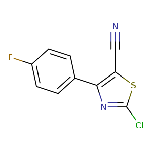 2-chloro-4-(4-fluorophenyl)-1,3-thiazole-5-carbonitrile