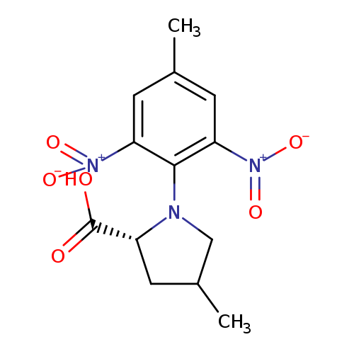 (2R)-4-methyl-1-(4-methyl-2,6-dinitrophenyl)pyrrolidine-2-carboxylic acid