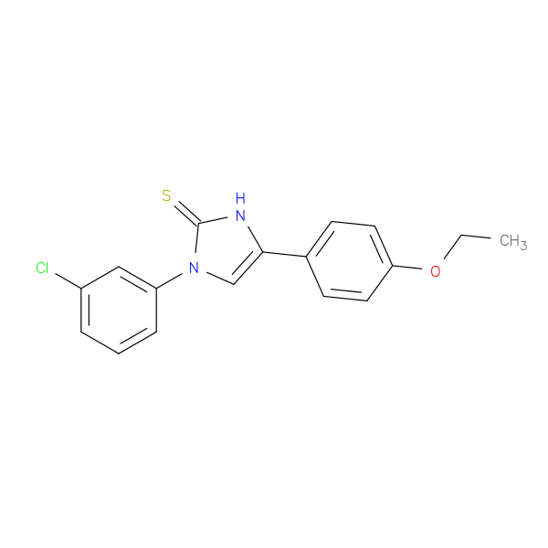 1-(3-chlorophenyl)-4-(4-ethoxyphenyl)-2,3-dihydro-1H-imidazole-2-thione