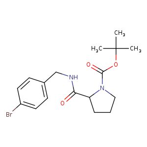 2-(4-Bromo-benzylcarbamoyl)-pyrrolidine-1-carboxylic acid tert-butyl ester