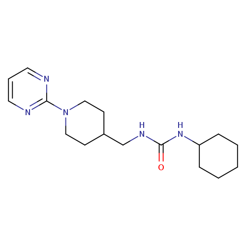 1-cyclohexyl-3-{[1-(pyrimidin-2-yl)piperidin-4-yl]methyl}urea