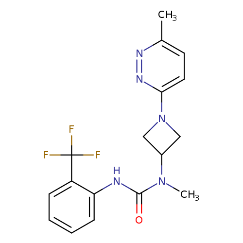 3-methyl-3-[1-(6-methylpyridazin-3-yl)azetidin-3-yl]-1-[2-(trifluoromethyl)phenyl]urea