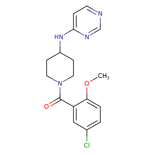 N-[1-(5-chloro-2-methoxybenzoyl)piperidin-4-yl]pyrimidin-4-amine