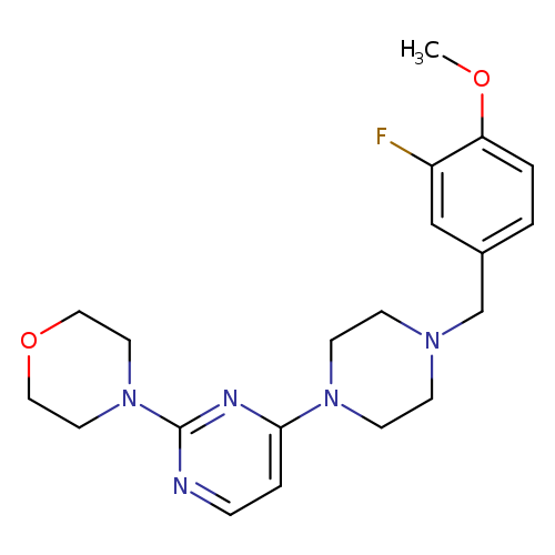 4-(4-{4-[(3-fluoro-4-methoxyphenyl)methyl]piperazin-1-yl}pyrimidin-2-yl)morpholine