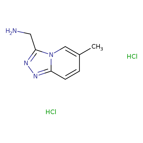 {6-methyl-[1,2,4]triazolo[4,3-a]pyridin-3-yl}methanamine dihydrochloride
