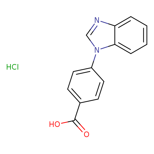 4-(1H-1,3-BENZODIAZOL-1-YL)BENZOIC ACID HYDROCHLORIDE