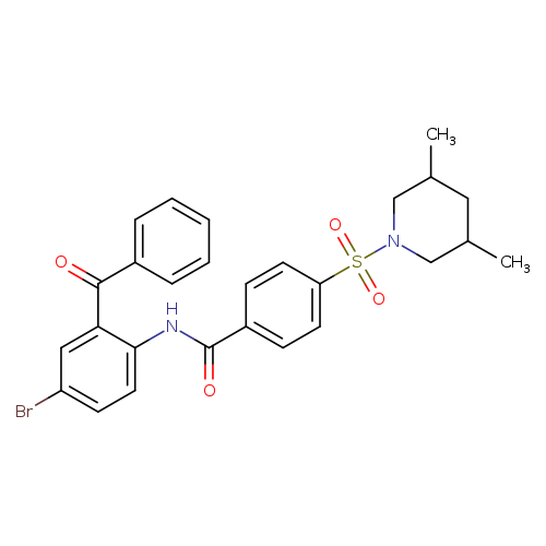N-(2-benzoyl-4-bromophenyl)-4-[(3,5-dimethylpiperidin-1-yl)sulfonyl]benzamide