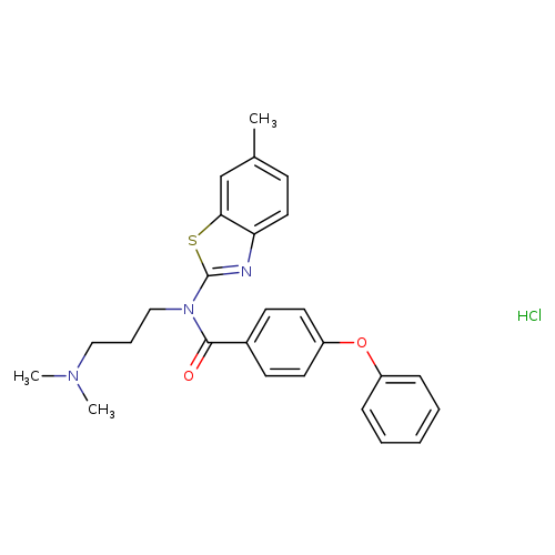 N-[3-(dimethylamino)propyl]-N-(6-methyl-1,3-benzothiazol-2-yl)-4-phenoxybenzamide hydrochloride