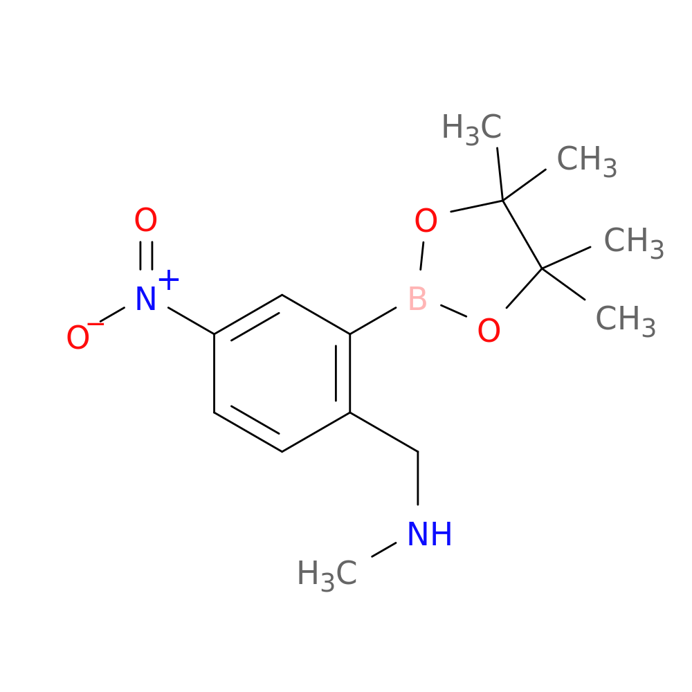 2-(N-Methylaminomethyl)-5-nitrophenylboronic acid, pinacol ester