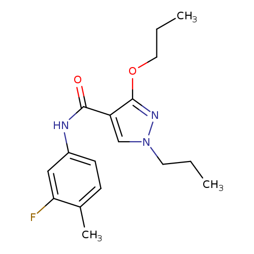 N-(3-fluoro-4-methylphenyl)-3-propoxy-1-propyl-1H-pyrazole-4-carboxamide