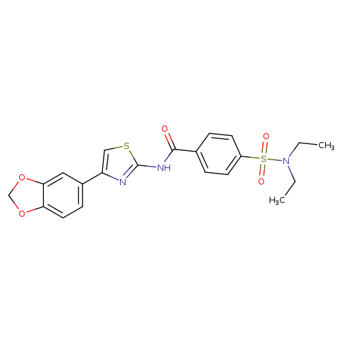 N-[4-(2H-1,3-benzodioxol-5-yl)-1,3-thiazol-2-yl]-4-(diethylsulfamoyl)benzamide