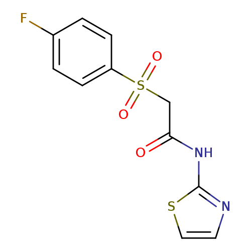 2-(4-fluorobenzenesulfonyl)-N-(1,3-thiazol-2-yl)acetamide