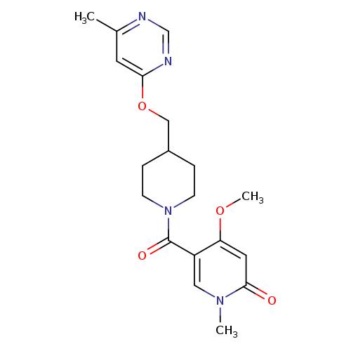 4-methoxy-1-methyl-5-(4-{[(6-methylpyrimidin-4-yl)oxy]methyl}piperidine-1-carbonyl)-1,2-dihydropyridin-2-one
