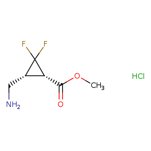 rac-methyl(1R,3S)-3-(aminomethyl)-2,2-difluorocyclopropane-1-carboxylatehydrochloride