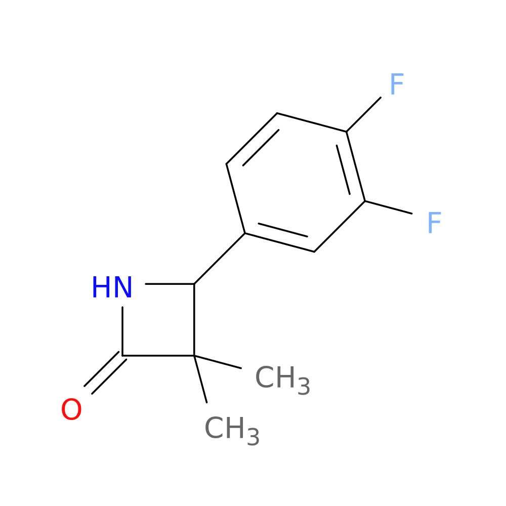 4-(3,4-difluorophenyl)-3,3-dimethylazetidin-2-one