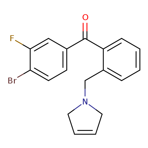 (4-Bromo-3-fluorophenyl)(2-((2,5-dihydro-1H-pyrrol-1-yl)methyl)phenyl)methanone