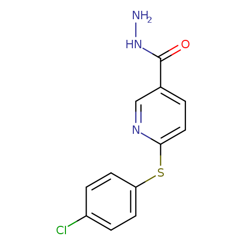 6-[(4-chlorophenyl)sulfanyl]pyridine-3-carbohydrazide