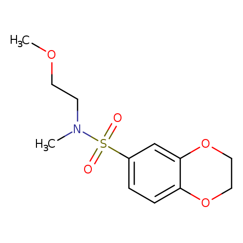N-(2-methoxyethyl)-N-methyl-2,3-dihydro-1,4-benzodioxine-6-sulfonamide