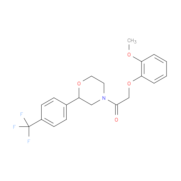 2-(2-methoxyphenoxy)-1-{2-[4-(trifluoromethyl)phenyl]morpholin-4-yl}ethan-1-one