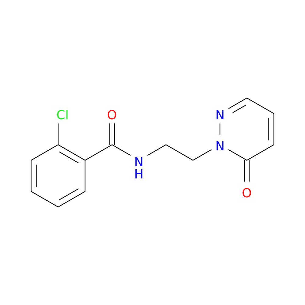 2-chloro-N-[2-(6-oxo-1,6-dihydropyridazin-1-yl)ethyl]benzamide